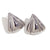 Fashion Triangle Geometric Stainless Steel 18K Gold Plated Stud Earrings