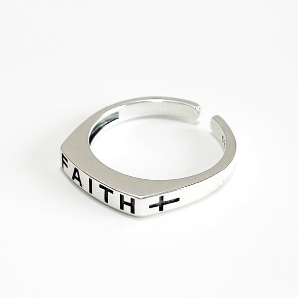 Women IG Style Cross Silver Silver Plating Rings