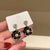 Chic Pearl Geometric Flower Alloy Pearl Inlay Earrings