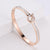 Japanese / Korean Women Diamond Stainless Steel Bangles