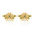 Luxurious Butterfly Chinese Zodiac Animal Copper Diamond Inlay Earrings