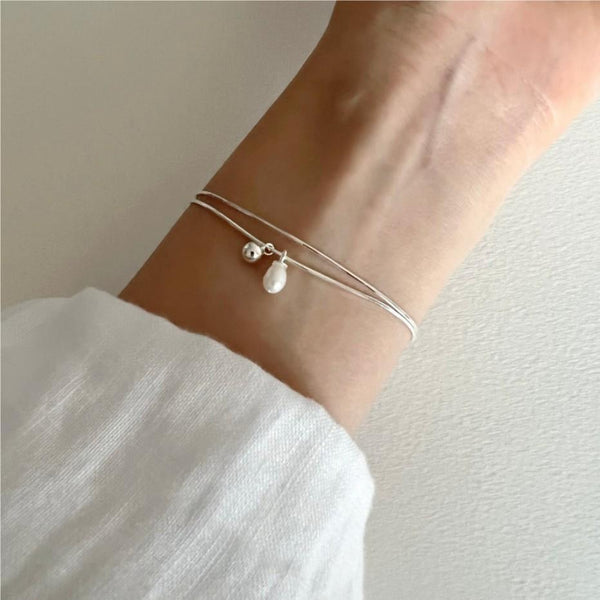 925 Sterling Silver Japanese / Korean Stripe Silver Handmade Bangles