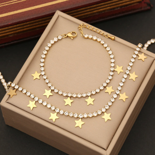 Expressive Star Stainless Steel Electroplating Necklaces