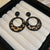 Luxurious Circle Round Geometric Alloy Oil Dripping Earrings