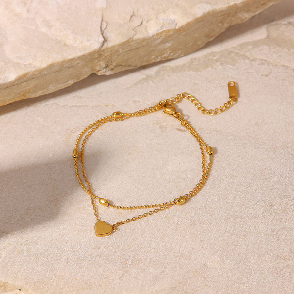 Women Minimalist Geometric 18K Gold Plated Anklets