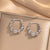 Moderate Luxury Flower Copper Diamond Inlay Stud Earrings