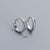 925 Sterling Silver Minimalist Round Geometric Silver Earrings