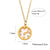 Fashion Ellipse Quadrilateral Round Geometric Stainless Steel 18K Gold Plated Necklaces