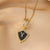 Moderate Luxury Letter Geometric Titanium Steel 18K Gold Plated Necklaces