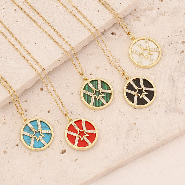 Women Star Copper Electroplating Pendants