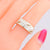 Minimalist Women Metal Leaf Zircon Rings