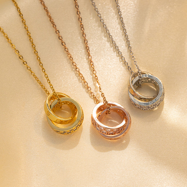 Geometric Titanium Steel 18K Gold Plated Necklaces