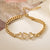 Women Heart Geometric Copper Electroplating Bracelets