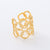 Retro Vintage Women Retro Vintage Geometric Stainless Steel Electroplating Rings