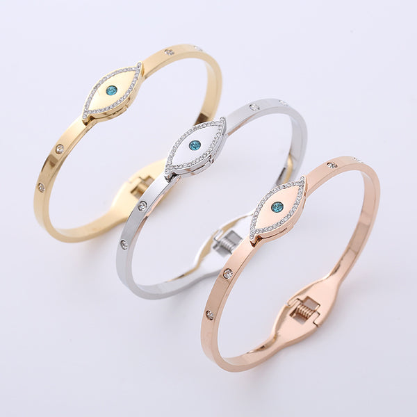 IG Style Eye Stainless Steel Electroplating Bangles