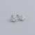 925 Sterling Silver Versatile Circle Silver Diamond Inlay Stud Earrings