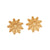 Fashion Little Daisy Sunflower Flower Stainless Steel Electroplating Earrings