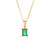 Minimalist Quadrilateral Geometric Stainless Steel 18K Gold Plated Necklaces