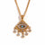 Fashion Eye Rhombus Geometric Stainless Steel 18K Gold Plated Necklaces