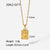 IG Style Chain Geometric Stainless Steel 18K Gold Plated Necklaces