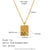 Fashion Quadrilateral Geometric Stainless Steel 18K Gold Plated Necklaces