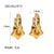 Triangle Geometric Stainless Steel 18K Gold Plated Earrings