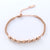 Natural Women Circle Chain Stainless Steel Electroplating Bracelets