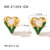 IG Style Heart Heart Stainless Steel Electroplating Earrings