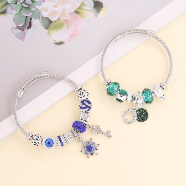 Women Bowknot Heart Alloy Electroplating Bracelets