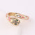 IG Style Women Diamond Metal Geometric Copper Electroplating Rings