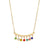 Fashion Stripe Circle Geometric Stainless Steel 18K Gold Plated Necklaces