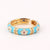 IG Style Women Lace Metal Flower Geometric Copper Electroplating Rings