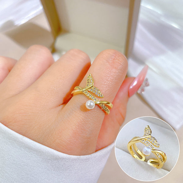 Women Crown Brass Electroplating Rings