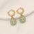 IG Style Cross Stainless Steel Electroplating Earrings