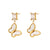 Geometric Stainless Steel 18K Gold Plated Earrings