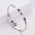 Women Korean Metal Star Country Style U-Shape Titanium Steel Electroplating Bangles