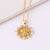 Women Chain Heart Flower Copper Electroplating Necklaces