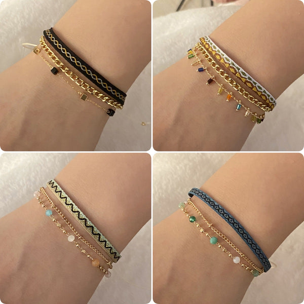 Fashion Women Crystal Electroplating Bracelets