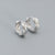 925 Sterling Silver Fashion Circle Geometric Silver Electroplating Earrings