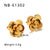 IG Style Flower Geometric Stainless Steel Electroplating Earrings