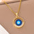 Natural Eye Stainless Steel Electroplating Necklaces