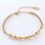 Natural Women Circle Chain Stainless Steel Electroplating Bracelets