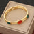 Retro Vintage Stainless Steel Electroplating Bangles