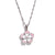 Fashion Petal Geometric Stainless Steel 18K Gold Plated Necklaces