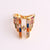 Expressive Women Geometric Copper Electroplating Rings