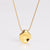 Minimalist Round Droplet Stainless Steel Electroplating Necklaces