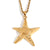 Fashion Starfish Star Stainless Steel Electroplating Necklaces