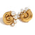 Fashion Pearl Geometric Stainless Steel 18K Gold Plated Stud Earrings