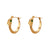 Fashion Snake Geometric Stainless Steel 18K Gold Plated Earrings