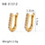 IG Style Irregular Tennis / Diamond Line Geometric Stainless Steel Electroplating Earrings